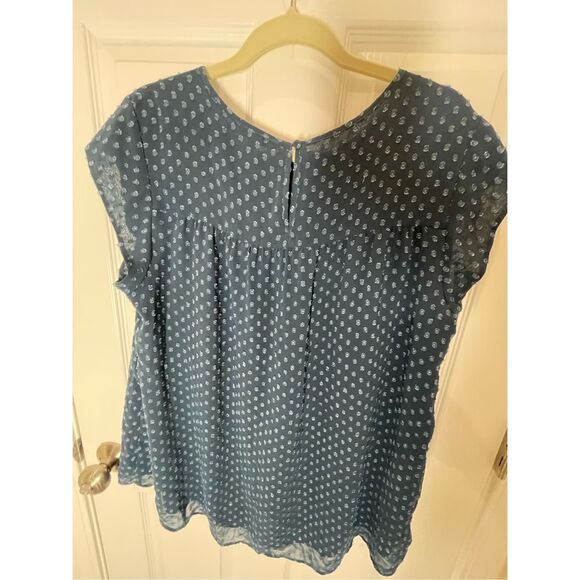 DR2 Daniel Rainn women’s large blue blouse L - Picture 2 of 6